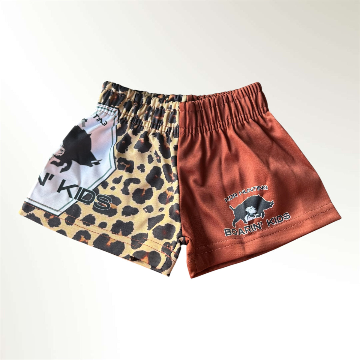 Footy Shorts ~ Brown Cheetah
