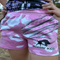 Footy Shorts - Pink Camo