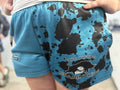 Footy Shorts - Teal Print